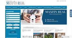 Desktop Screenshot of maxfinreal.sk