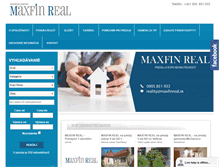 Tablet Screenshot of maxfinreal.sk
